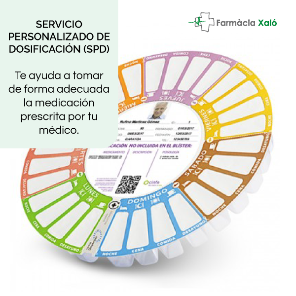 Servicio personalizado de dosificación en Farmacia Xaló